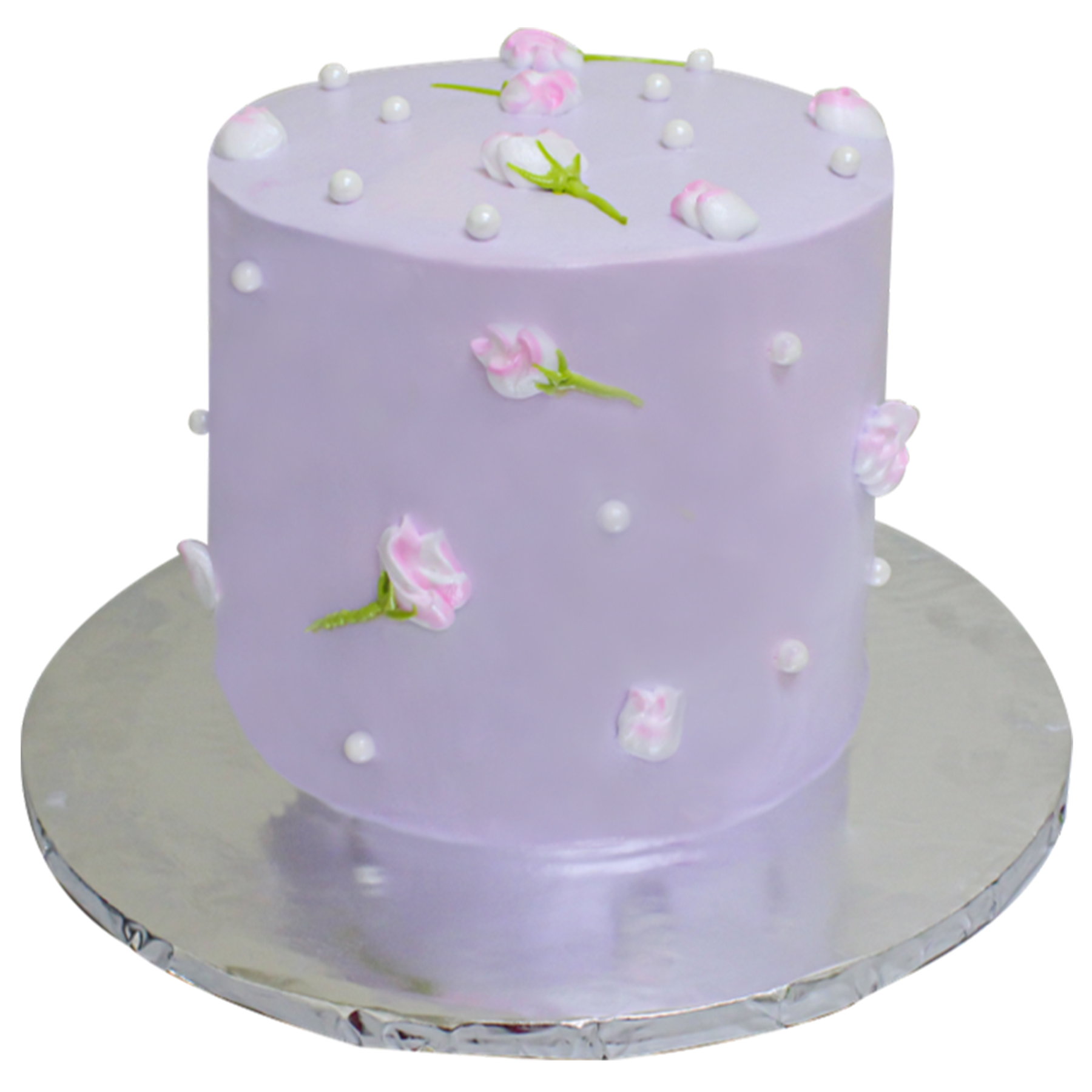 Pastel Lila con Flores image number 0